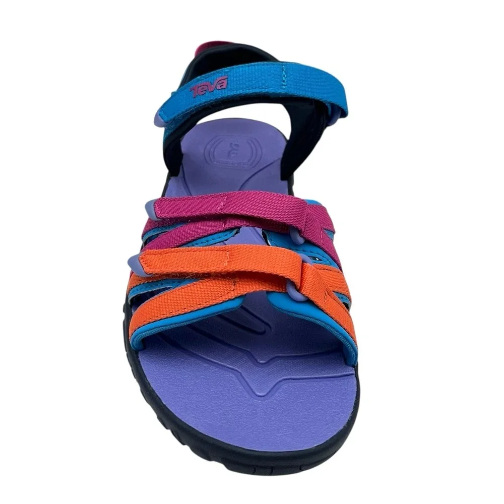 Teva Tirra Youth Big Girls Sport Sandals Size 4 Blue Rose Multi Open Toe Outdoor